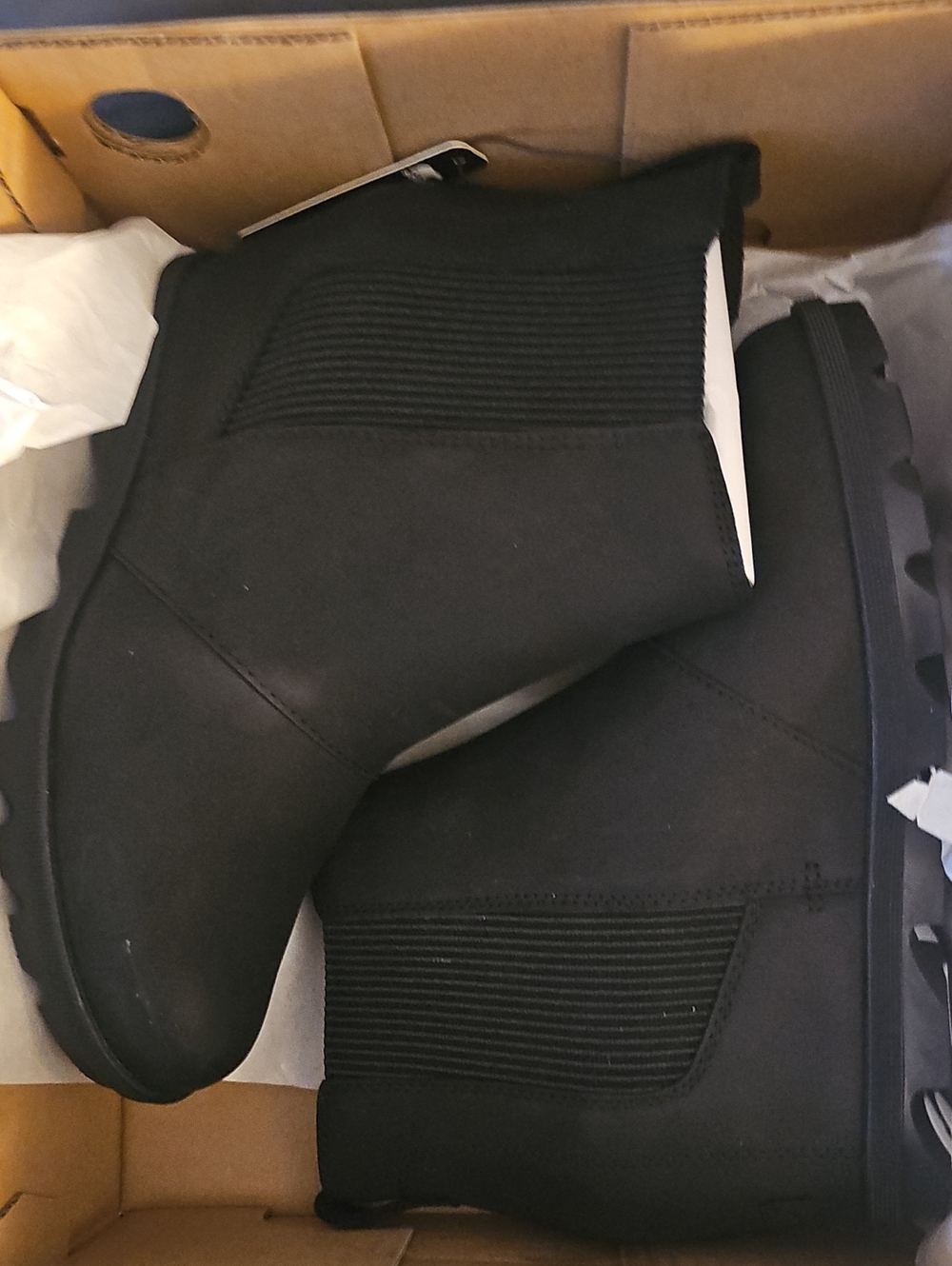 Sorel Women's Black Ankle Chelsea Booties